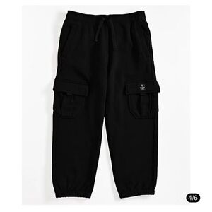 Zumiez Black Cargo Joggers for Kids